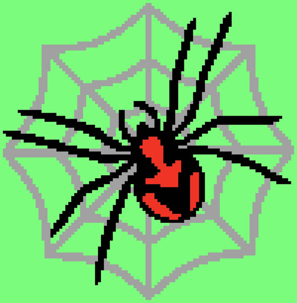 C2C Crochet Spider Pattern - Halloween Crochet Blanket Pattern