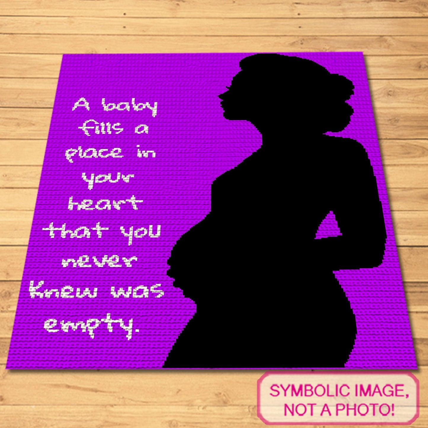 A Baby Fills Your Heart - Tapestry Crochet Baby Afghan Pattern
