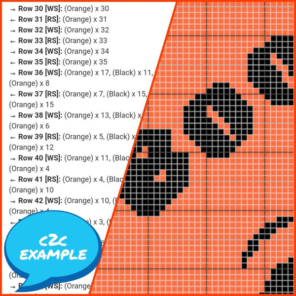 C2C Halloween Crochet Pumpkin Pattern