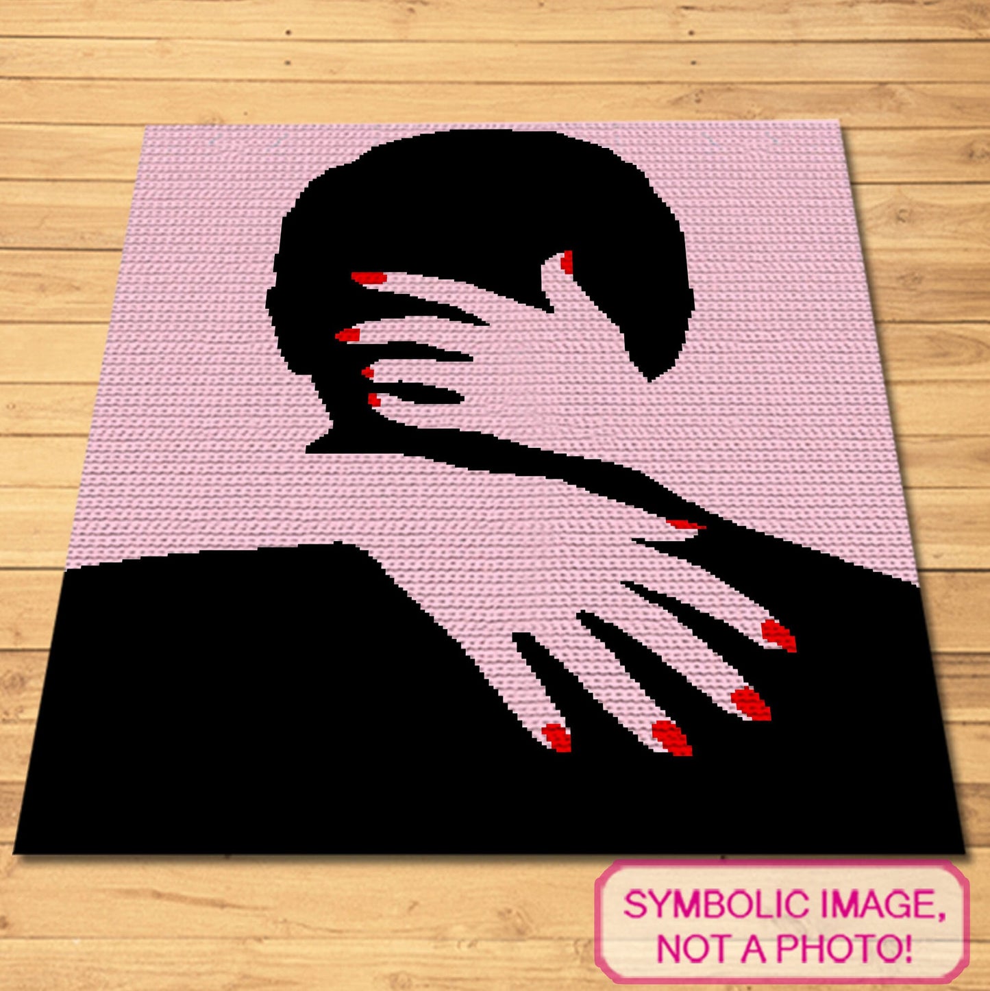 Couple Hugging Wedding Crochet Gift Pattern - Tapestry Crochet Graphgan Pattern