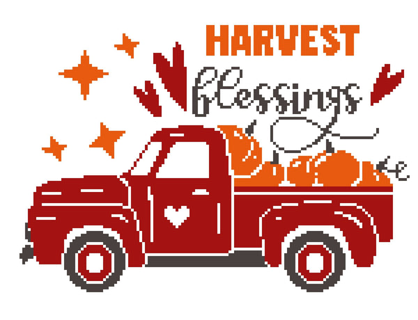Thanksgiving Crochet Blanket and Pillow Pattern - Harvest Blessings