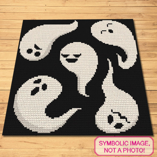 Crochet Ghosts, Halloween Crochet Blanket Pattern, and a Halloween Pillow Pattern