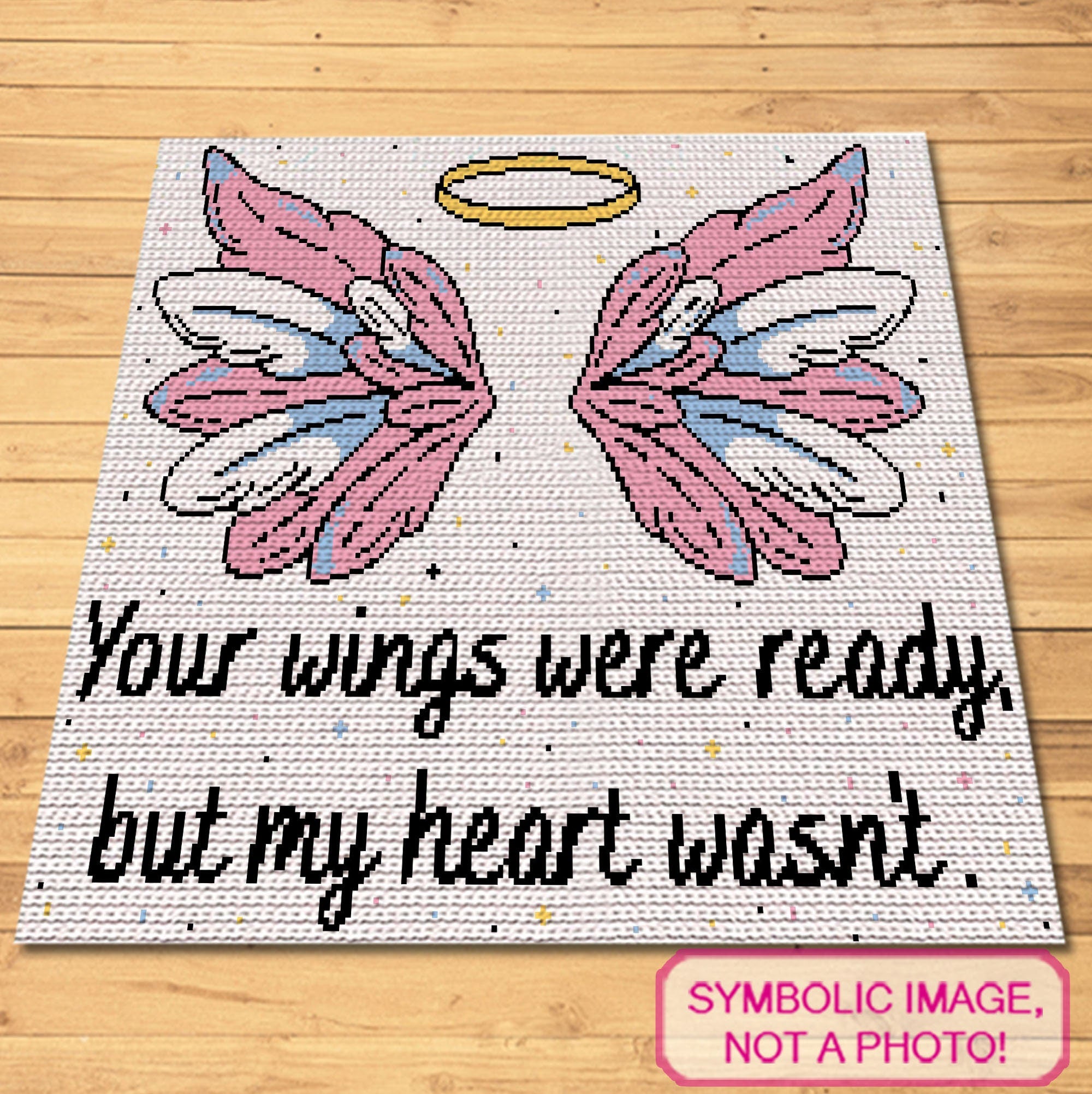 Crochet Angel Wings - Tapestry Crochet Pattern with Written Instructions