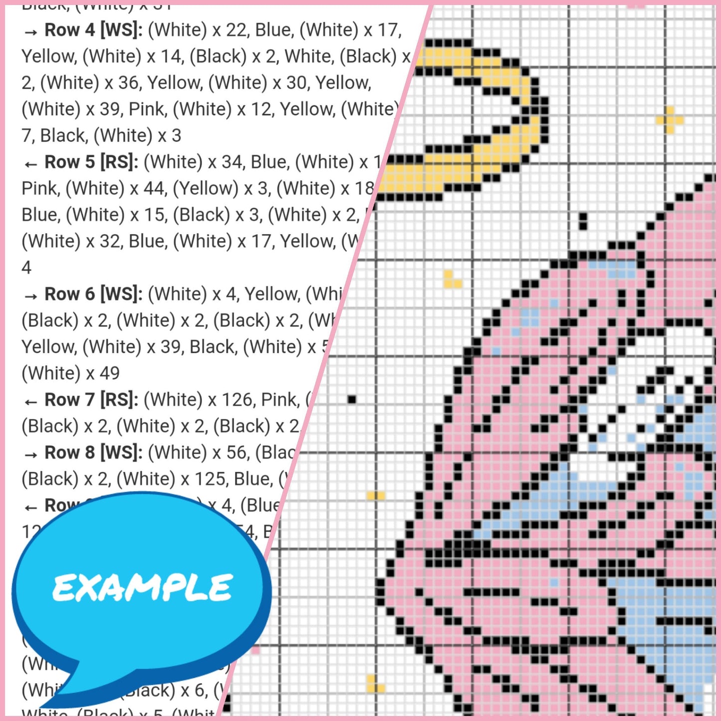 Crochet Angel Wings - Tapestry Crochet Pattern with Written Instructions