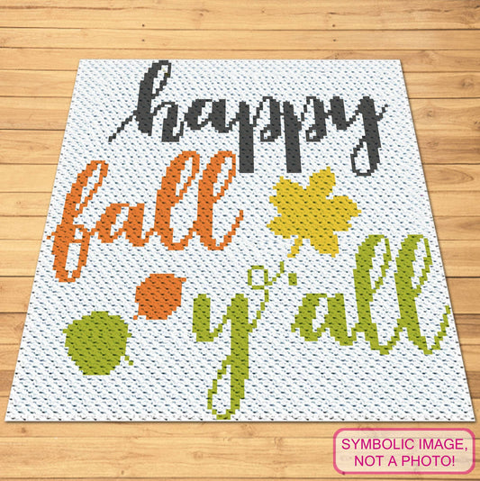 Happy Fall Y'all - C2C Fall Crochet Blanket