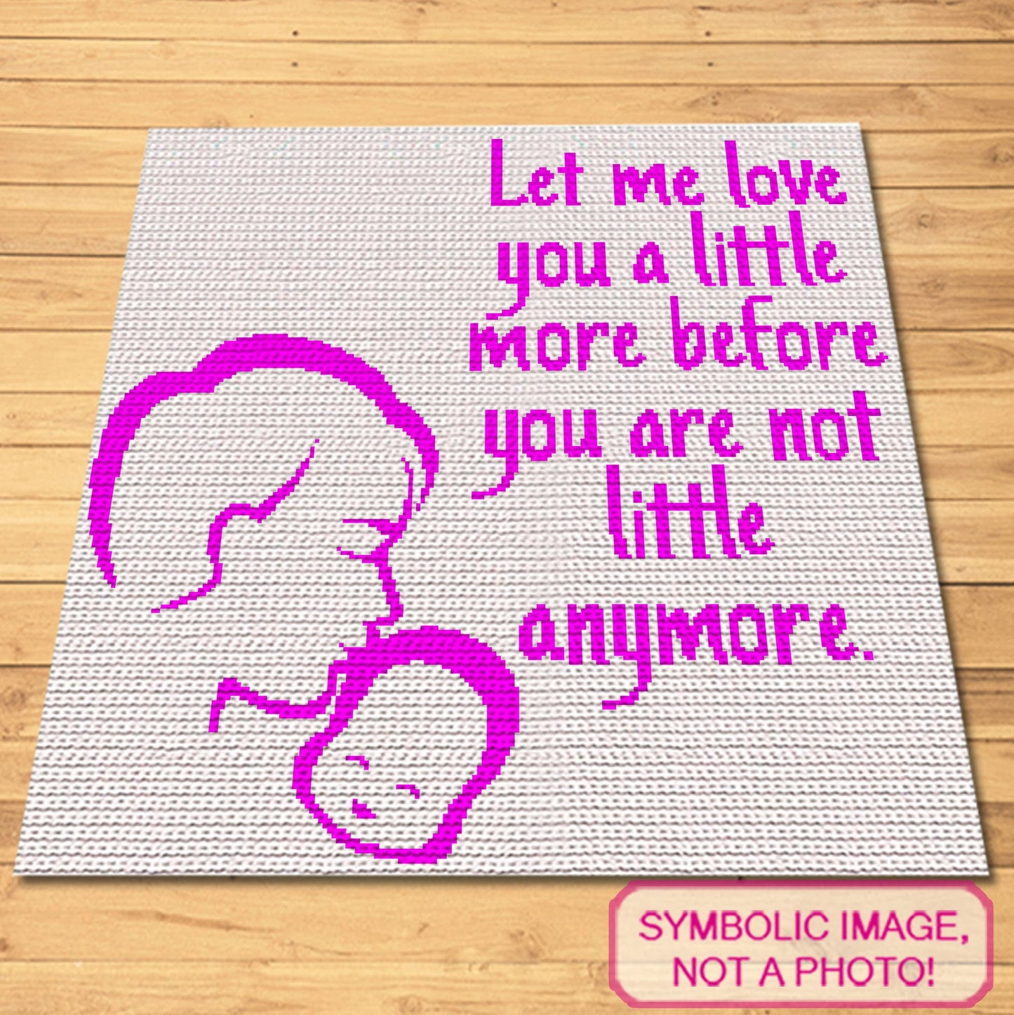 Tapestry Crochet Blanket Pattern - Let me love you a little more (dad)
