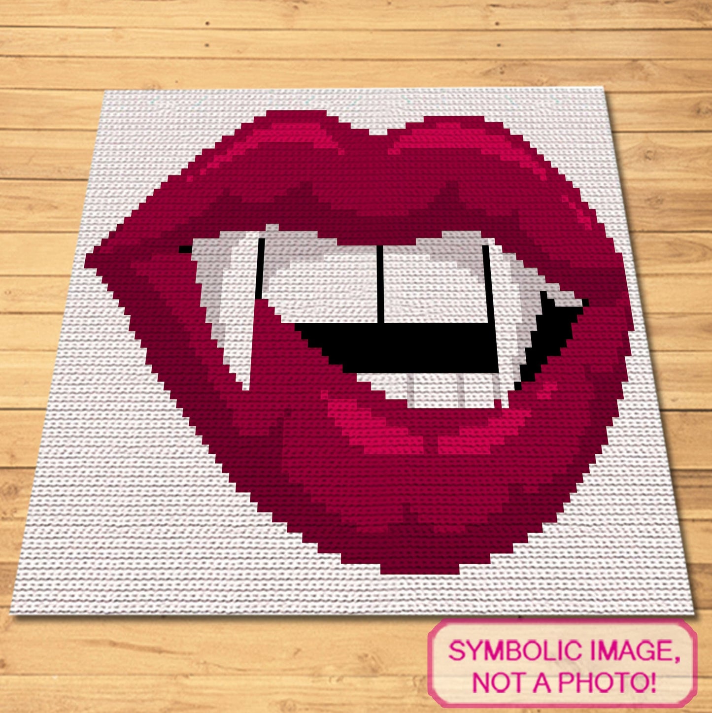Crochet Vampire Pattern BUNDLE: C2C Crochet Blanket Pattern, Halloween Crochet Pillow