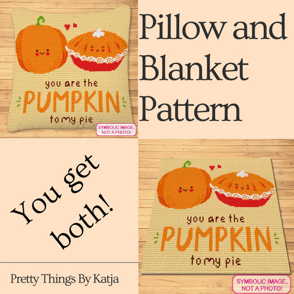 Pumpkin to my Pie - Thanksgiving Crochet Pattern, Crochet Pumpkin Pillow
