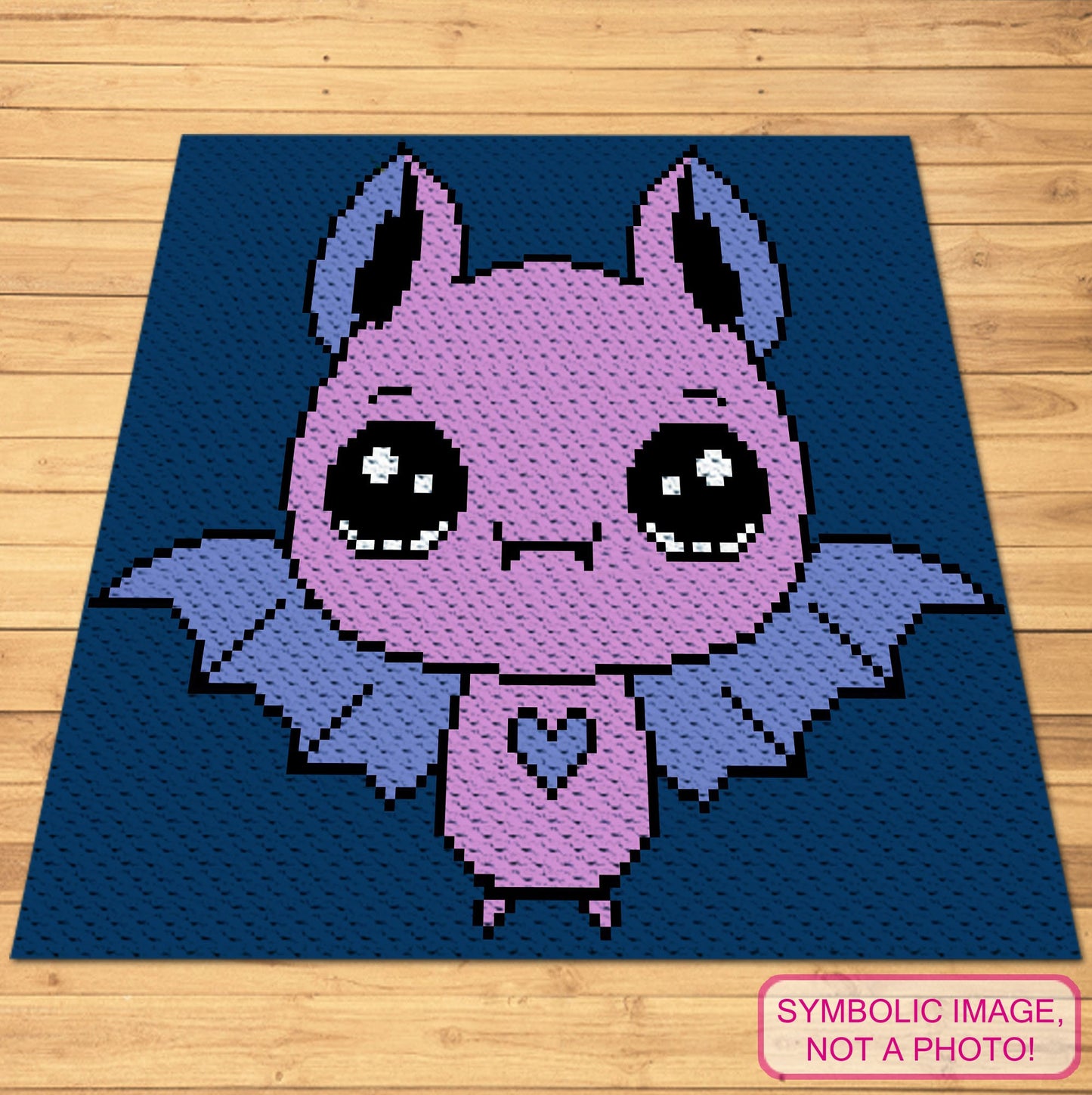 Crochet Halloween Bat Pattern- Crochet BUNDLE - C2C Crochet Pattern, and Tapestry Crochet Halloween Pillow