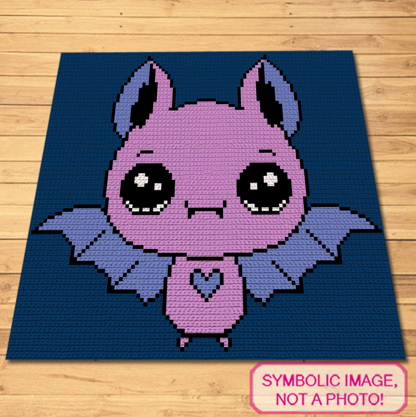 Crochet Halloween Bat Pattern- Crochet BUNDLE - C2C Crochet Pattern, and Tapestry Crochet Halloween Pillow