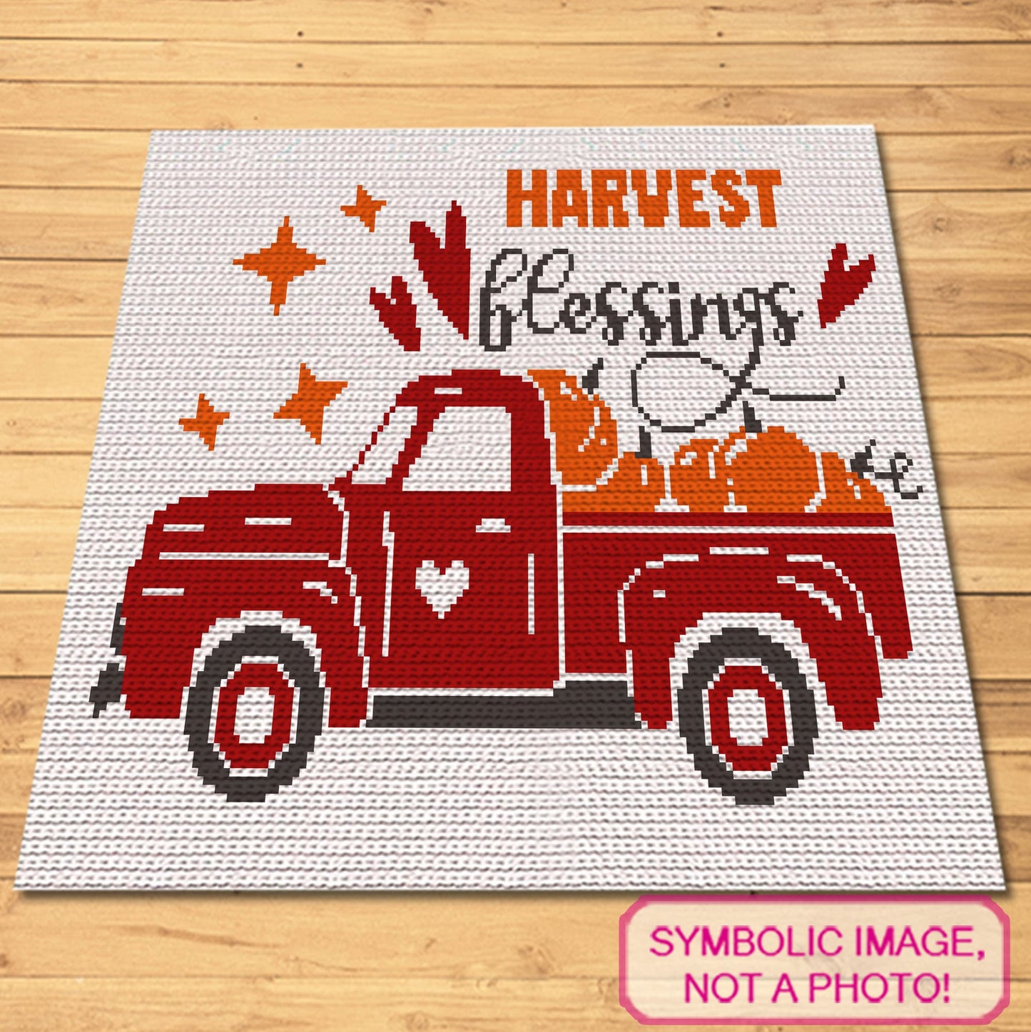Thanksgiving Crochet Blanket and Pillow Pattern - Harvest Blessings