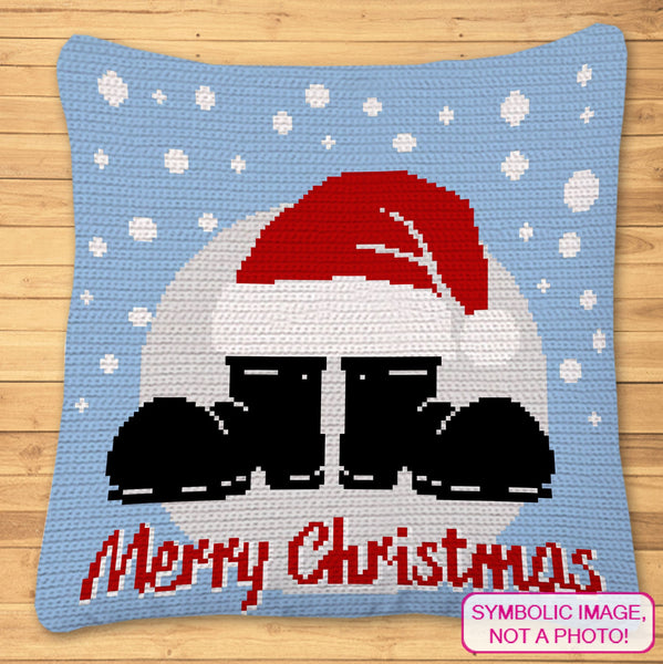 Crochet Christmas Santa Boots, Crochet Christmas Pillow Pattern, Christmas Crochet Blanket Pattern