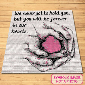 Forever in Our Hearts - Angel Baby Crochet Blanket