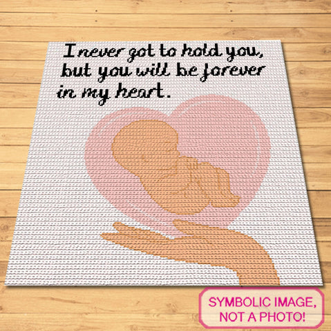 Forever in My Heart Pattern Baby Blanket - Angel Baby Crochet Blanket