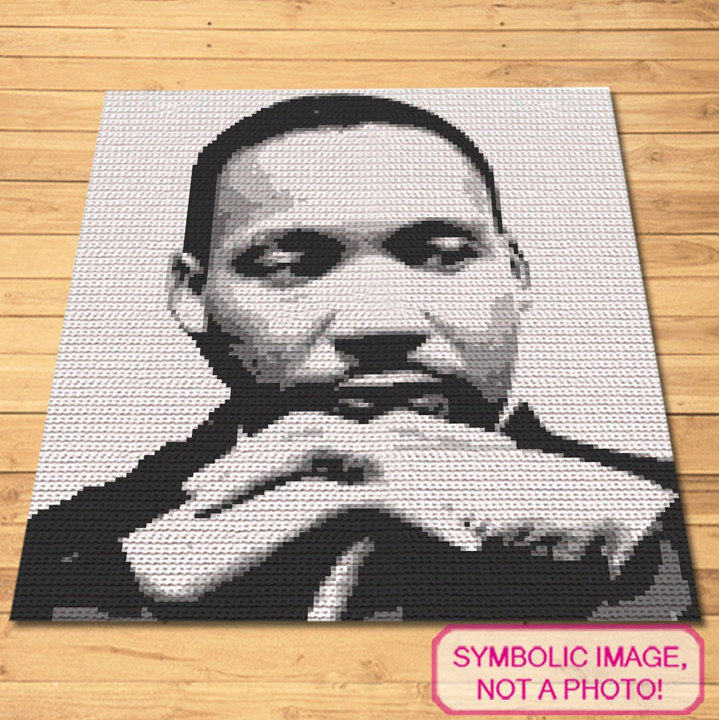 Crochet Celebrity Martin Luther King Jr - Crochet Blanket and Pillow Pattern