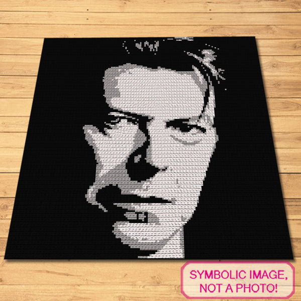 Crochet Celebrity David Bowie, Crochet Blanket Pattern