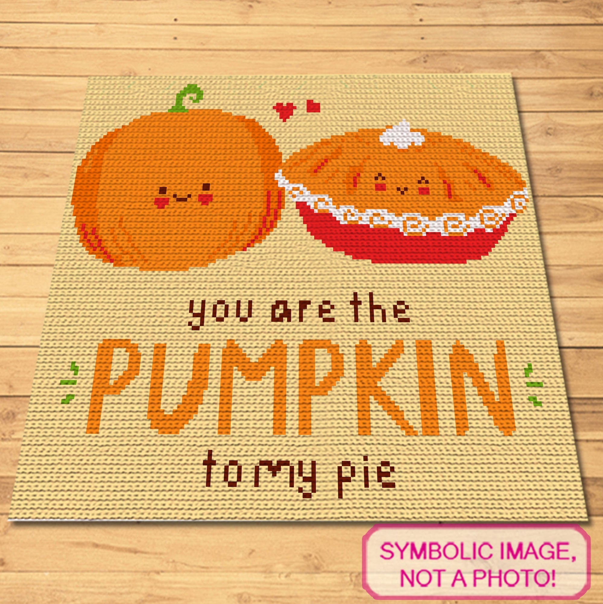 Pumpkin to my Pie - Thanksgiving Crochet Pattern, Crochet Pumpkin Pillow