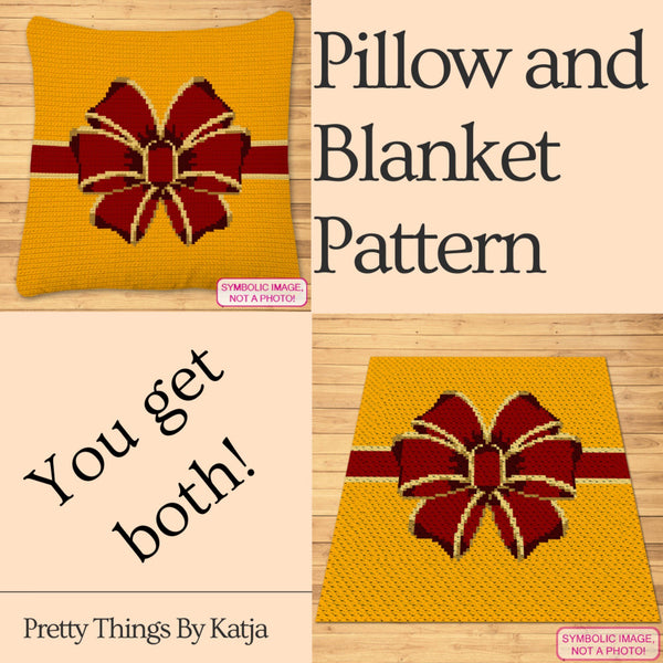 Crochet Gift Pattern, Christmas Blanket Pattern, Christmas Crochet Pillow Pattern