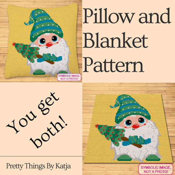 Tapestry Crochet Blanket and Pillow Patterns with Written Instructions. Click to learn more!