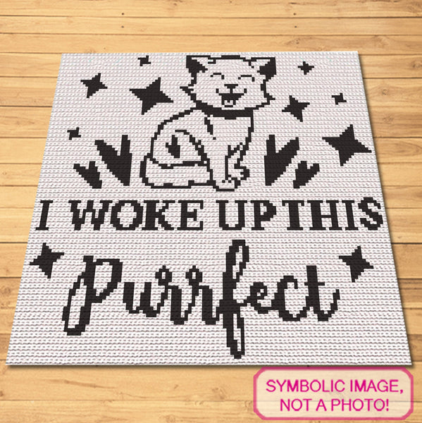 This Purrfect - Crochet Cat Pattern BUNDLE: C2C Crochet Pattern, Cat Crochet Pillow