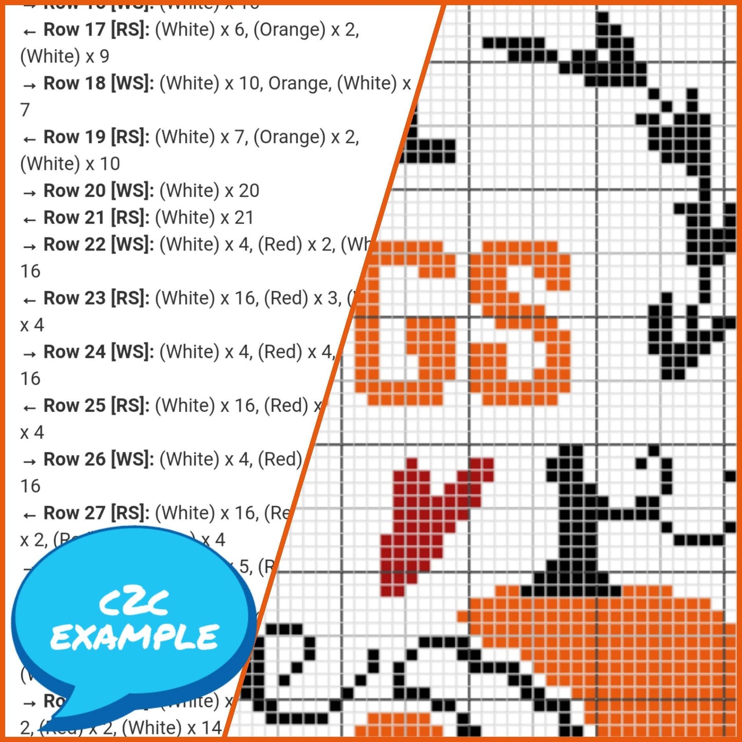 Thanksgiving Crochet Pattern, Give Thanks C2C Crochet Blanket Pattern