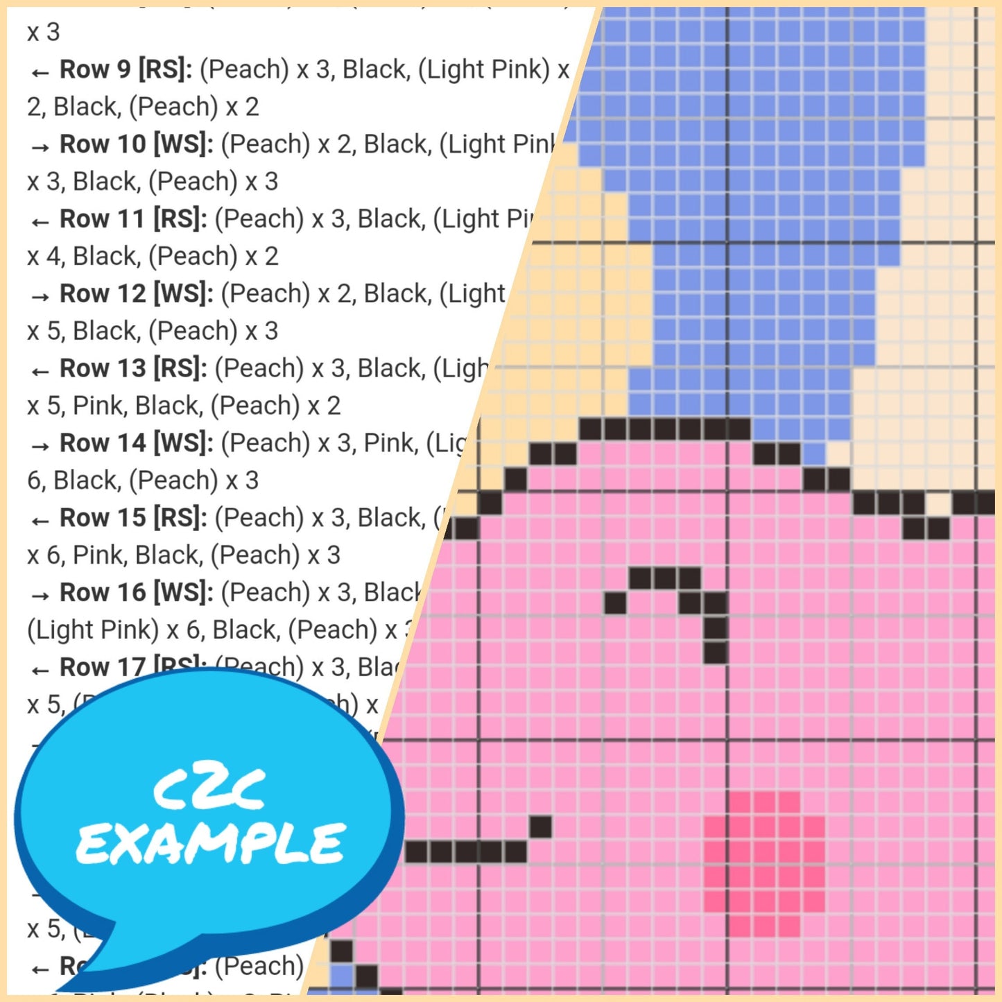Crochet Elephants in Love Pattern BUNDLE - C2C Graphgan Pattern, Crochet Elephant Pillow