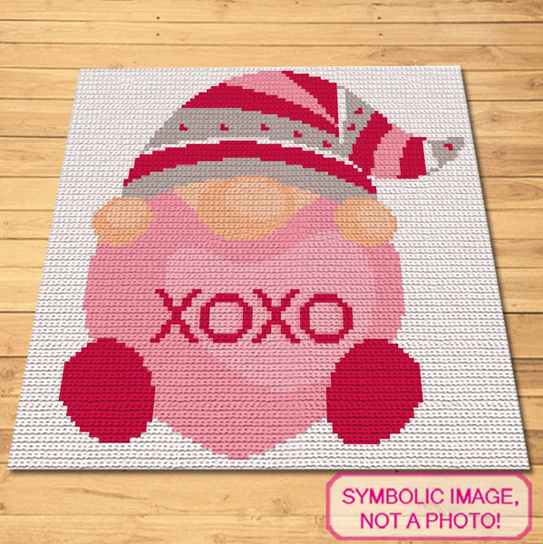 Gnome Crochet Blanket Pattern with Written Instructions. Click to learn more!