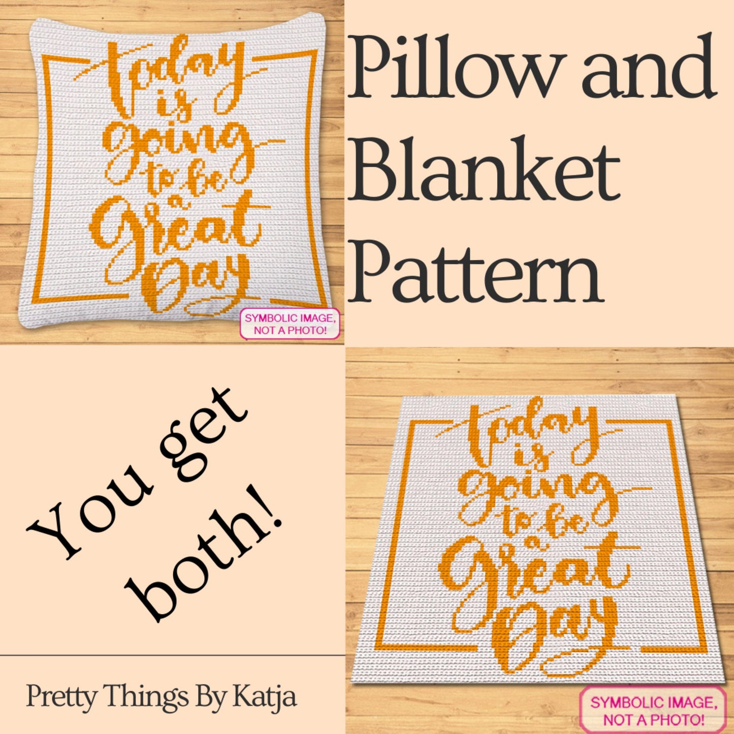 A Great Day - Tapestry Crochet Blanket Pattern, Crochet Pillow Pattern