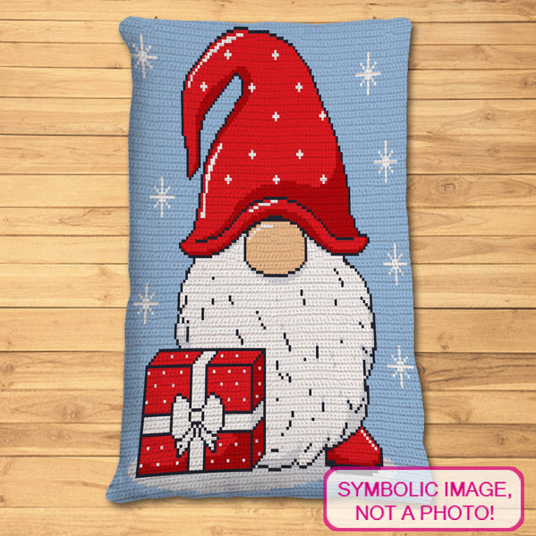 Crochet Gnome Pattern - Christmas Crochet Pillow Patterns