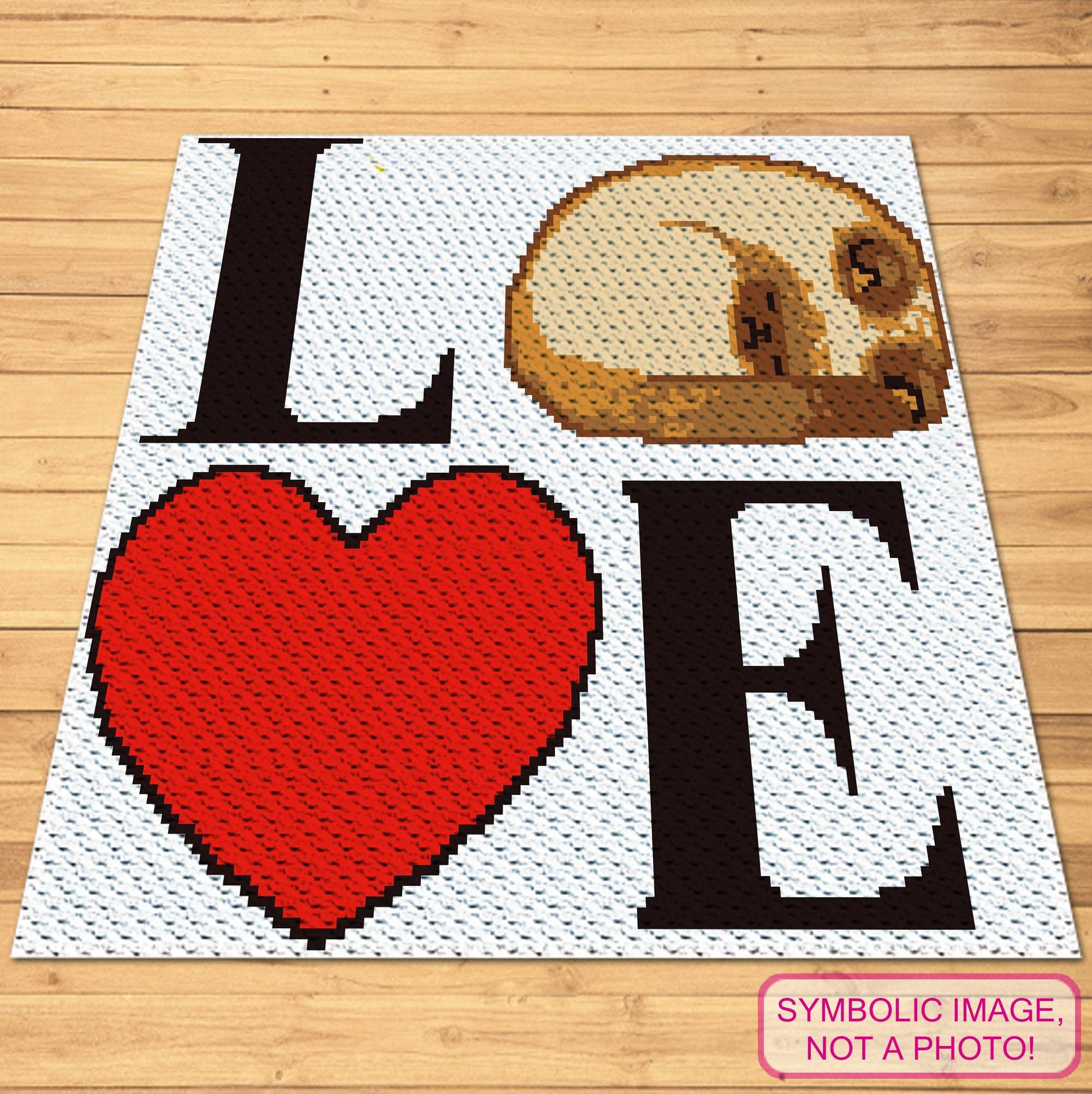 Love Cats Crochet Pattern - C2C Cat Afghan Pattern