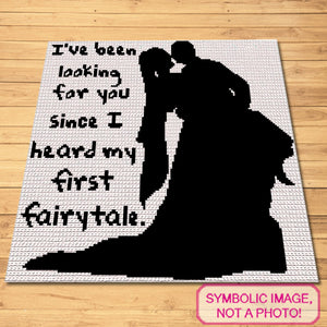 Crochet Couple (My First Fairytale), Crochet Wedding Blanket Pattern, Crochet Pillow Pattern