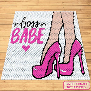 Boss Babe, Crochet Feminist: C2C Crochet Blanket Pattern