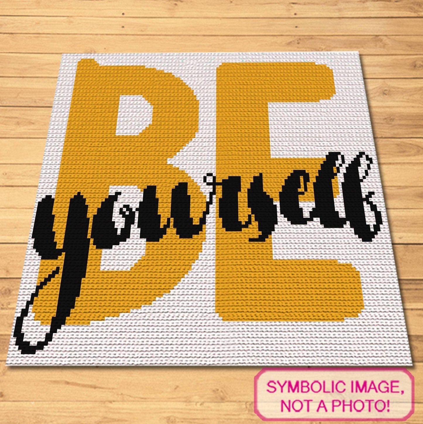 Be Yourself - Tapestry Crochet Blanket Pattern, Crochet Pillow Pattern