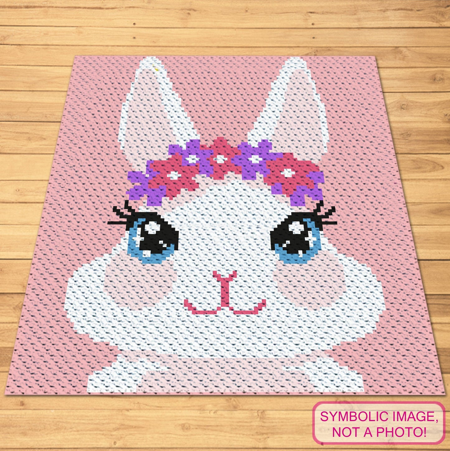 Crochet Bunny Pattern - Crochet BUNDLE: C2C Graphgan Pattern, Easter Crochet Pillow Pattern