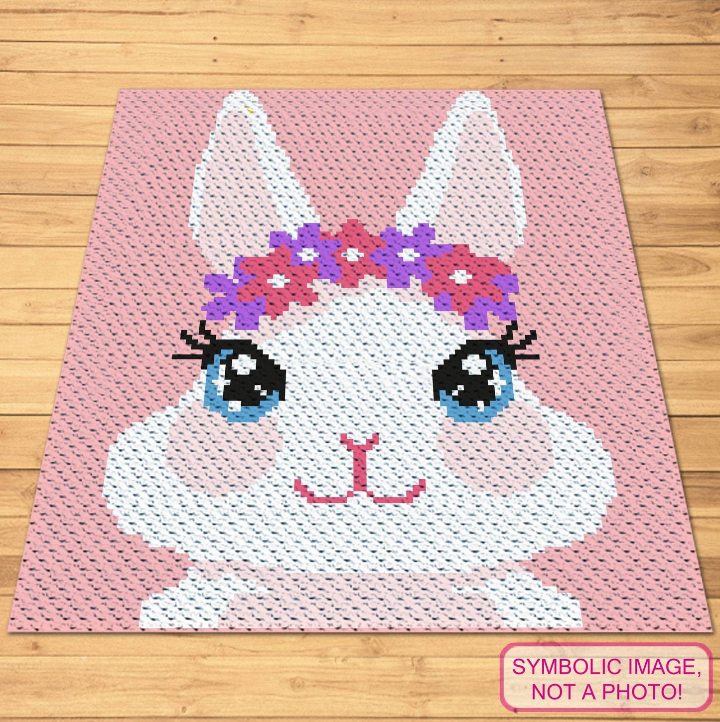 Crochet Bunny Pattern - C2C Graphgan Pattern, Easter Crochet Pattern