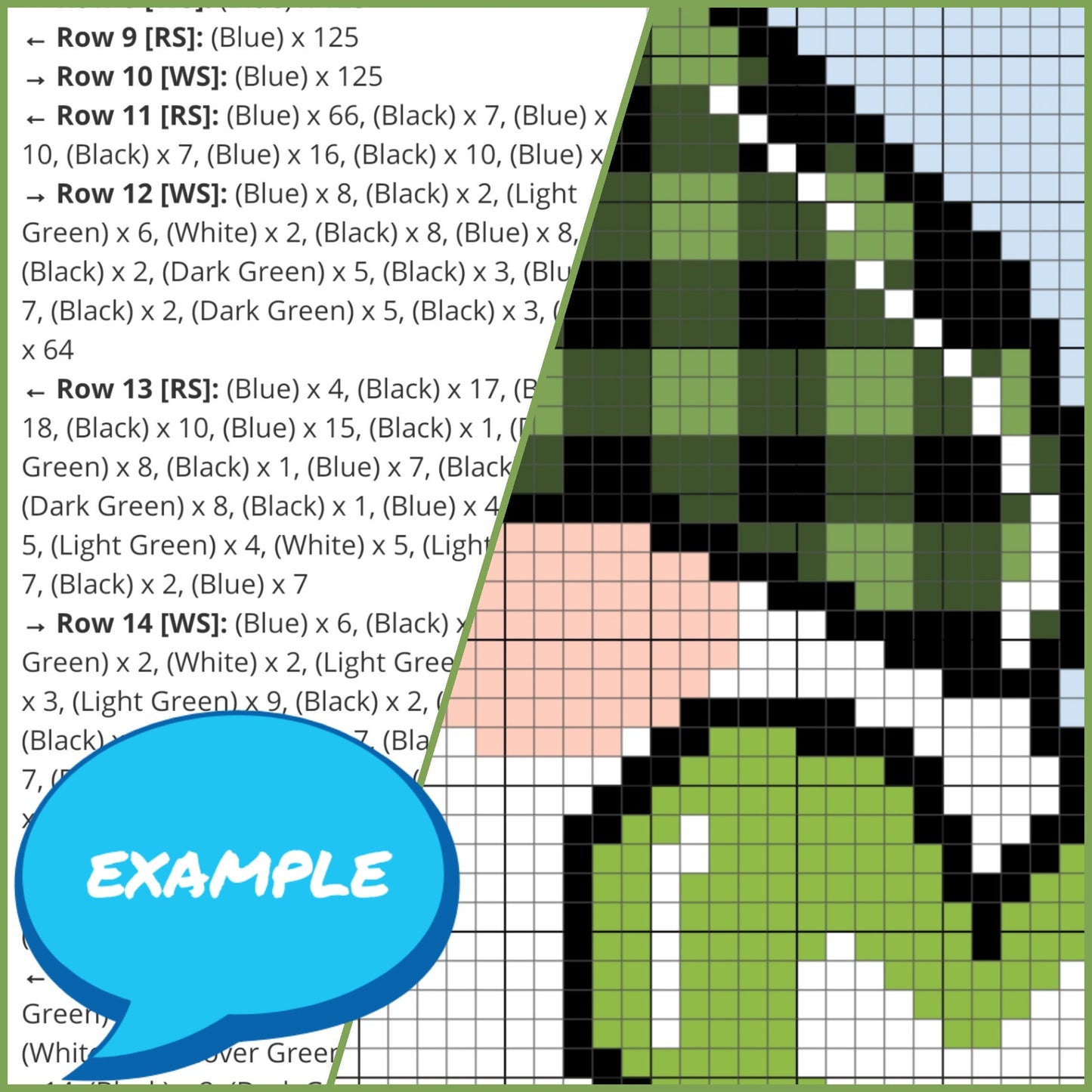 Shamrock Crochet Gnome Pattern - Tapestry Crochet Blanket Pattern, Crochet Pillow Pattern