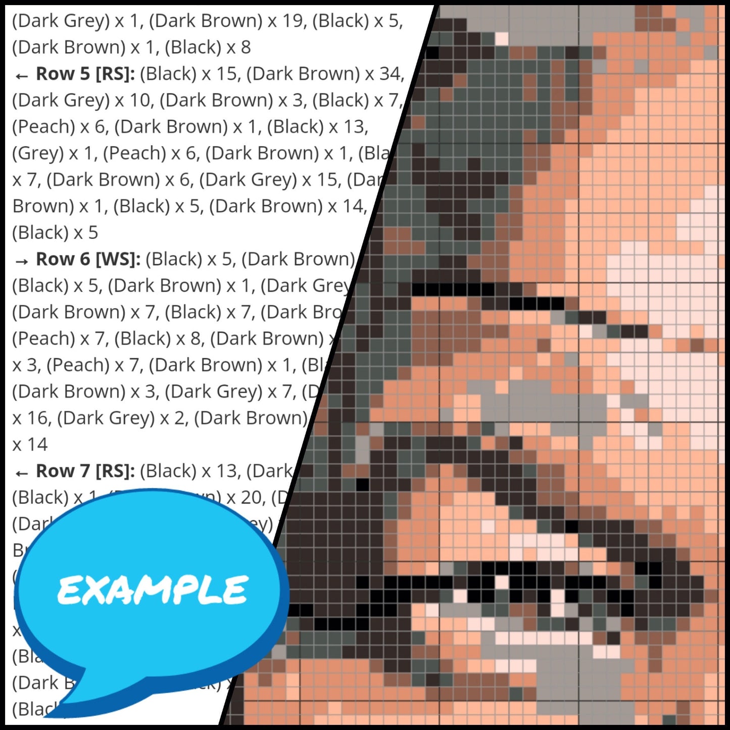 Crochet Portrait Nelson Mandela - Tapestry Crochet Blanket Pattern