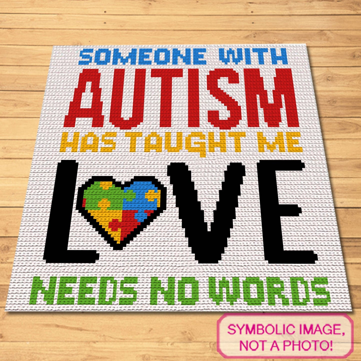 Crochet Autism - Crochet BUNDLE: C2C Crochet Puzzle Blanket Pattern and Crochet Pillow Pattern