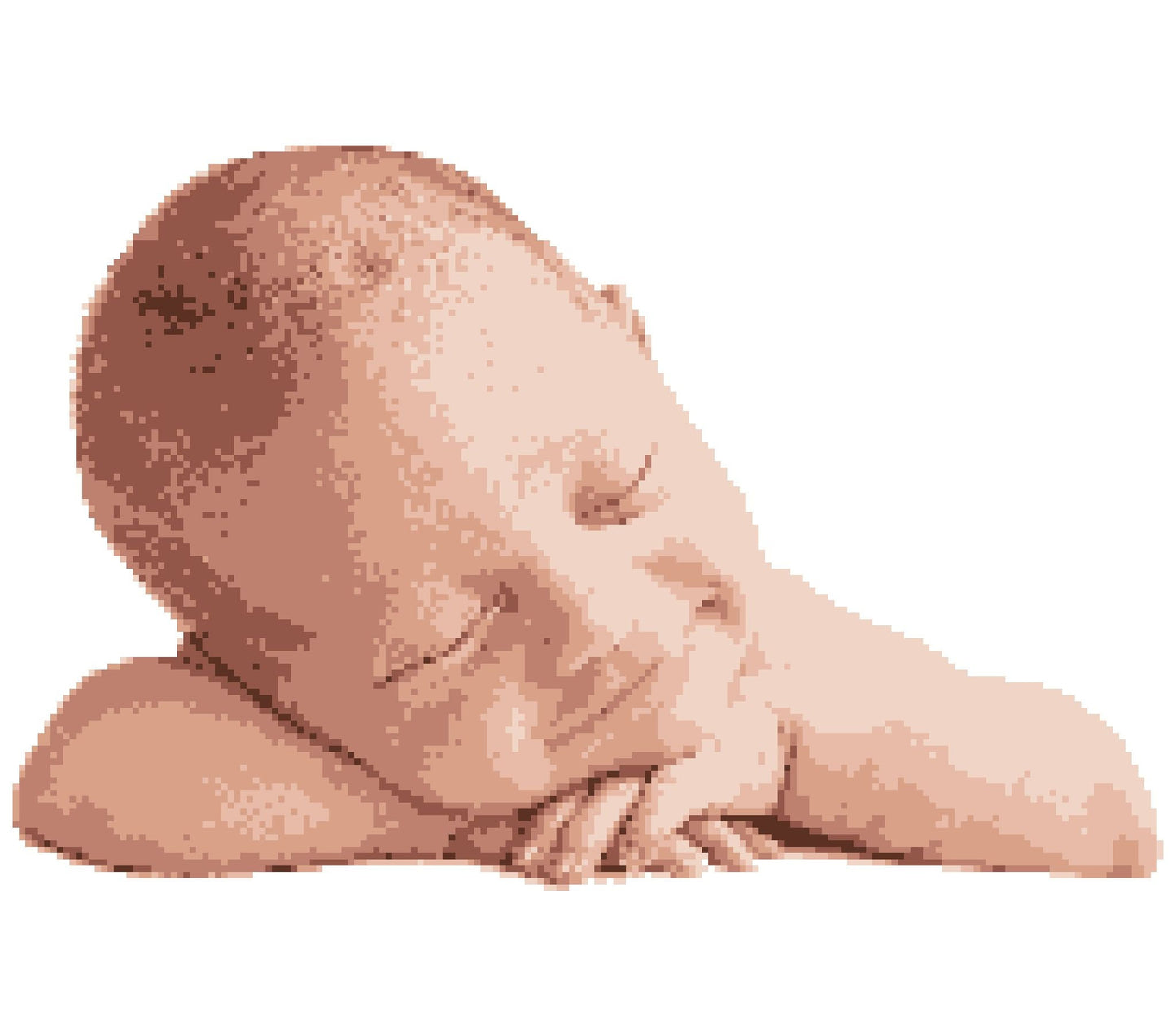 Crochet Sleeping Baby Afghan - Tapestry Crochet Blanket Pattern