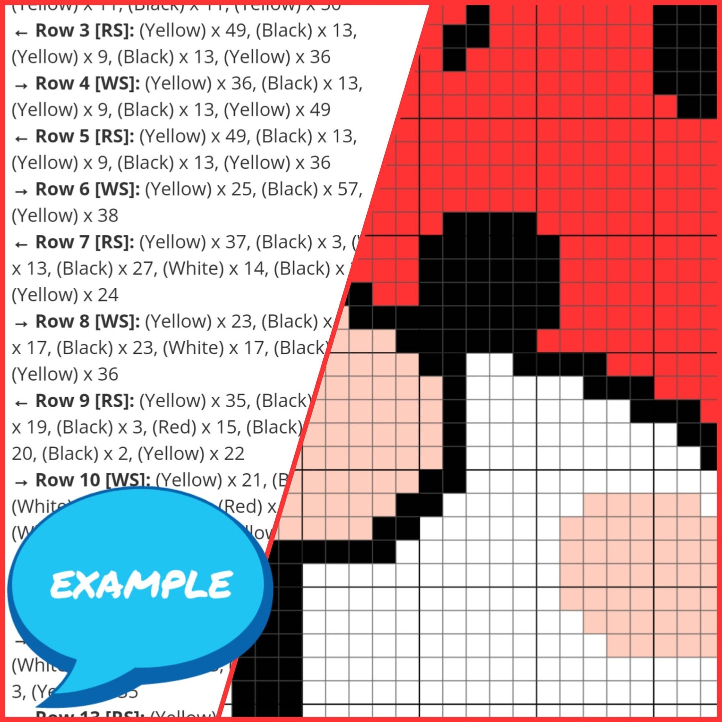 LadyBug Crochet Gnome - Tapestry Crochet Blanket and Pillow Pattern