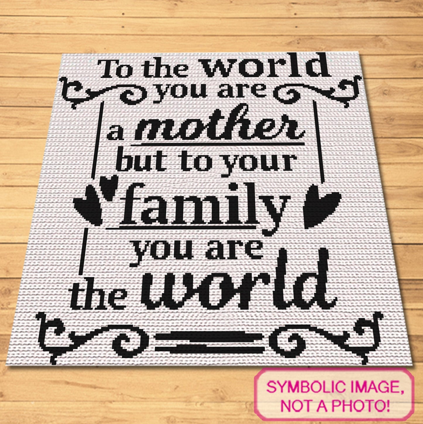 Crochet Mom the World - Tapestry Crochet Blanket Pattern