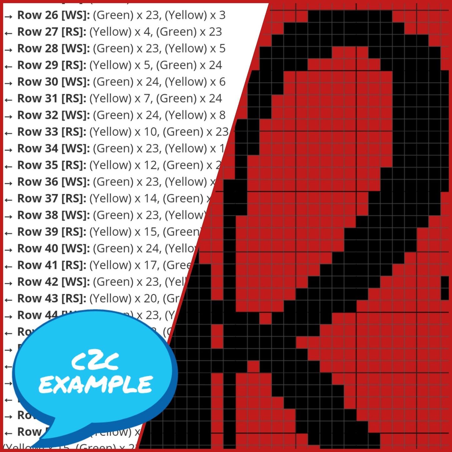 Crochet Rasta - Summer Crochet Pattern - C2C Crochet Blanket Pattern