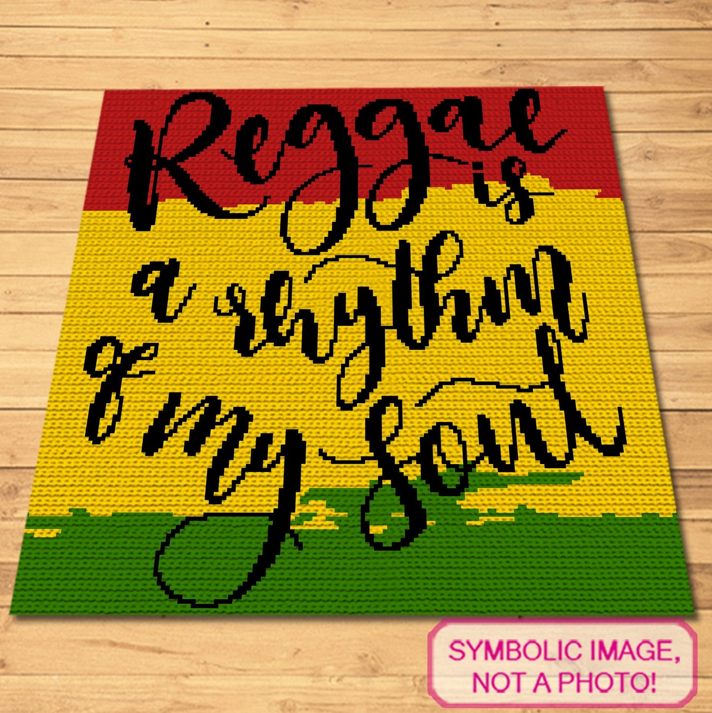 Summer Crochet Pattern - Crochet Rasta - Tapestry Crochet Blanket and Crochet Pillow Pattern
