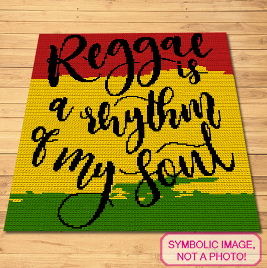 Summer Crochet Pattern - Crochet Rasta - Tapestry Crochet Blanket and Crochet Pillow Pattern