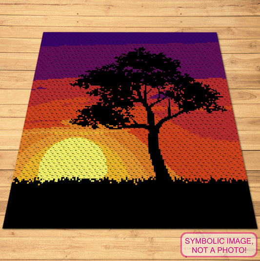 Crochet Landscape - Corner to Corner Blanket Pattern