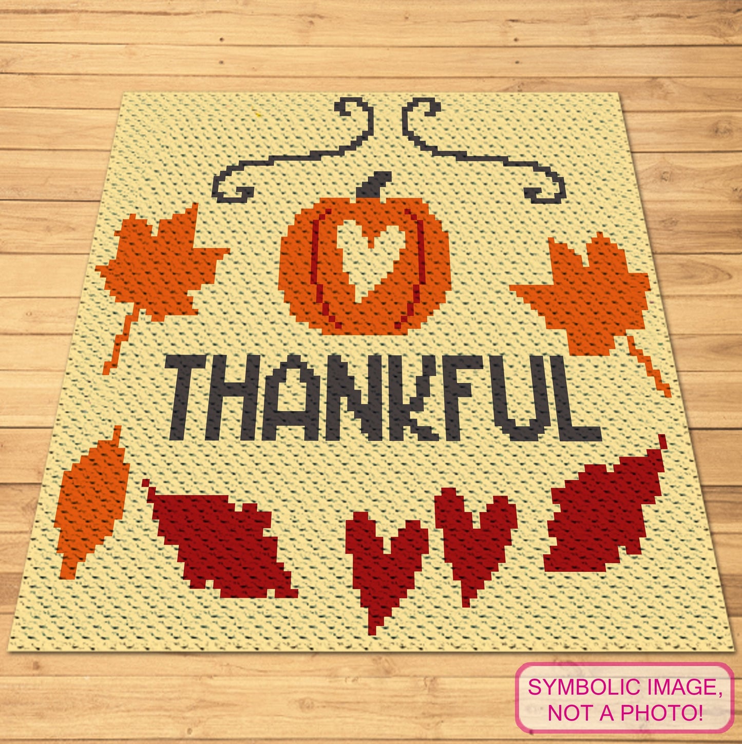 Thankful Thanksgiving Crochet Pattern - C2C Afghan Pattern