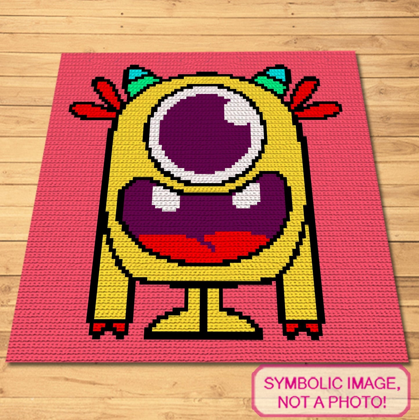 Crochet Yellow Monster - Crochet BUNDLE- C2C Blanket Pattern, and Tapestry Crochet Blanket and Crochet Pillow Pattern