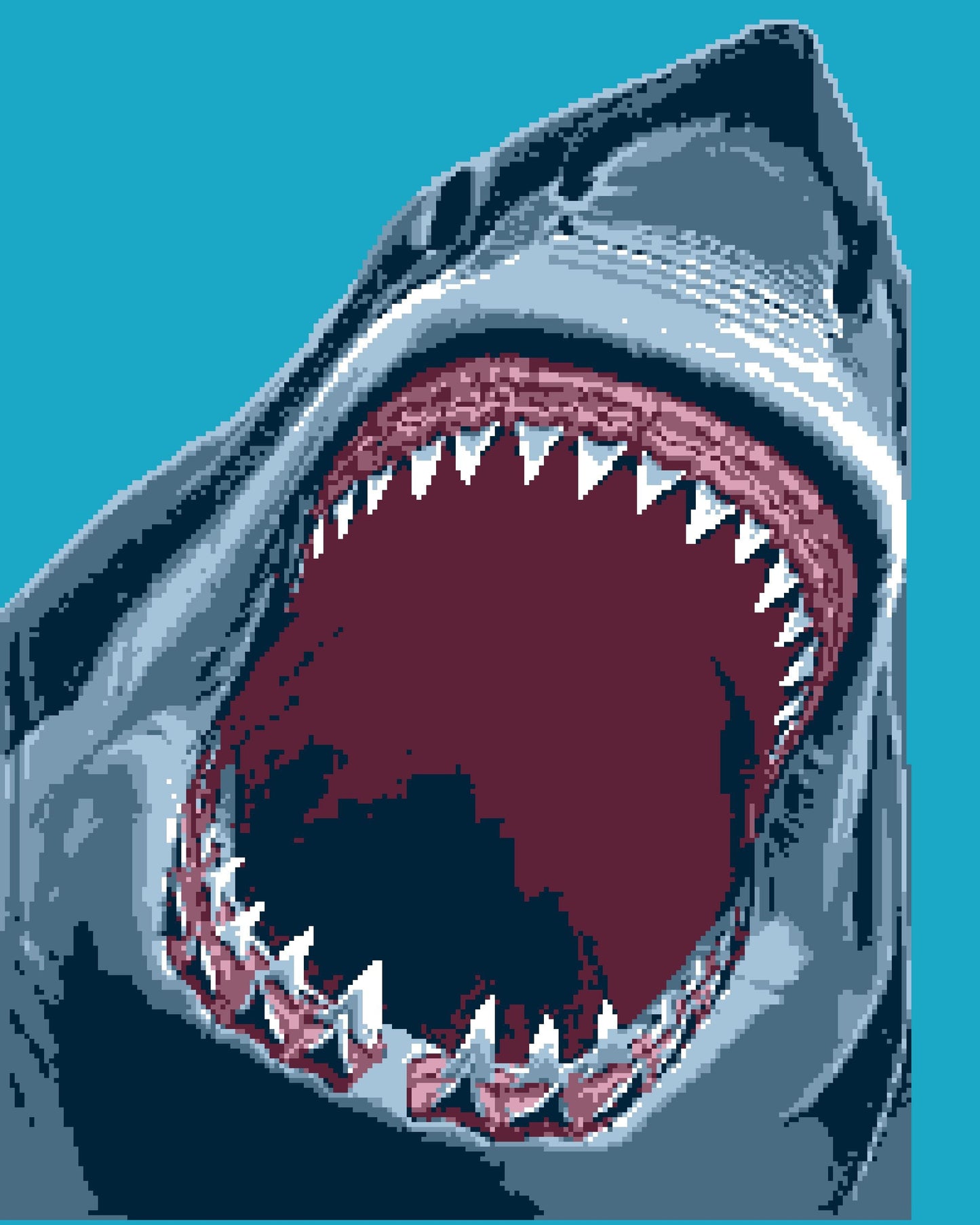Crochet Shark Pattern - Tapestry Crochet Blanket Pattern