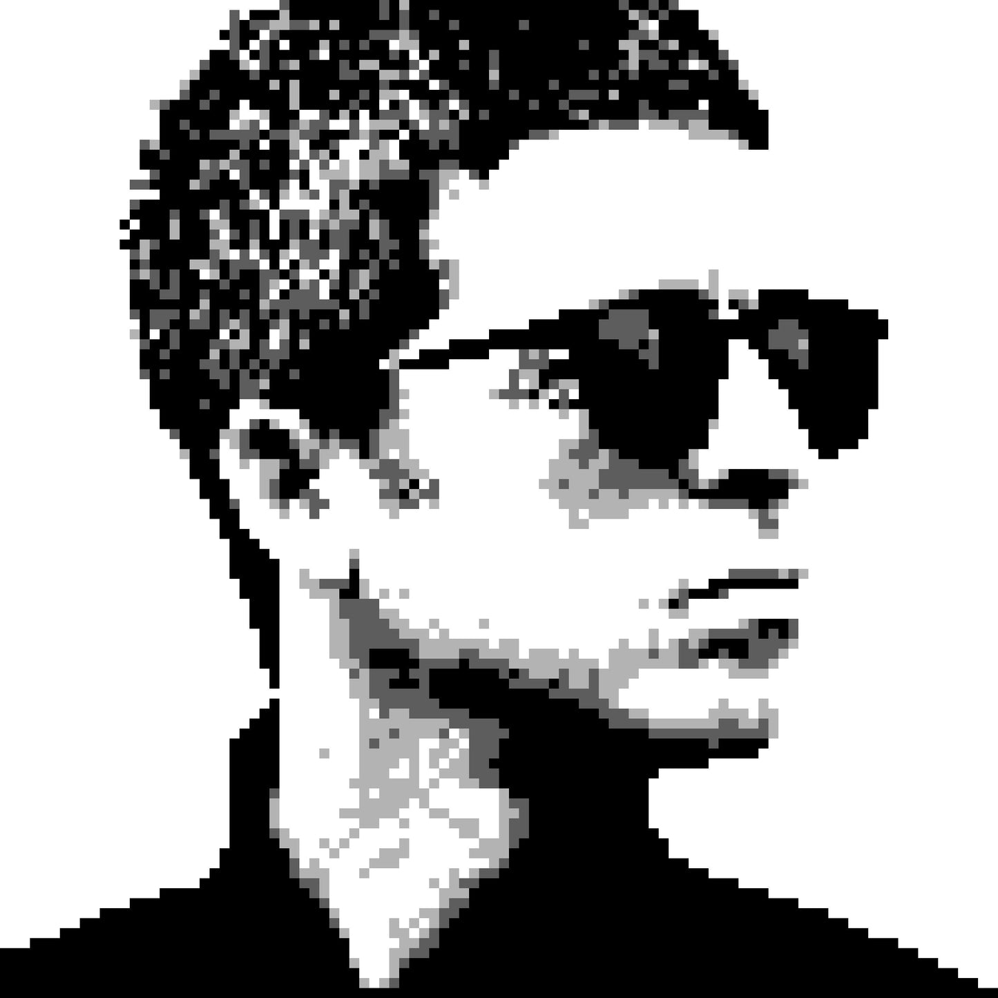 Crochet Portrait Pattern Noel Gallagher, Crochet Celebrity - Tapestry Crochet Blanket Pattern, and Crochet Pillow Pattern