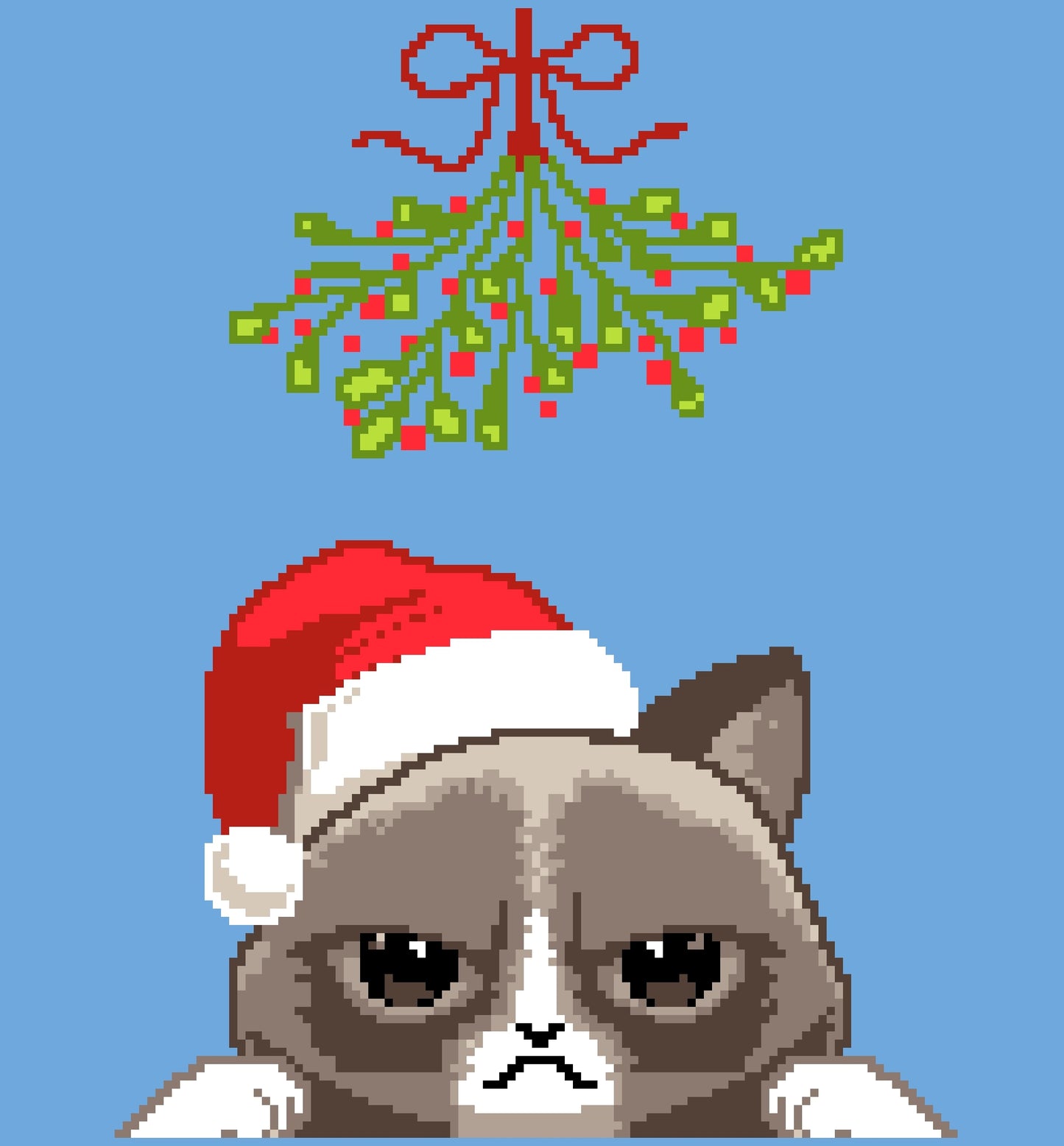 Christmas Crochet Patterns - C2C Cat Crochet Pattern